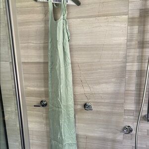 Elegant Light Green Maxi Dress